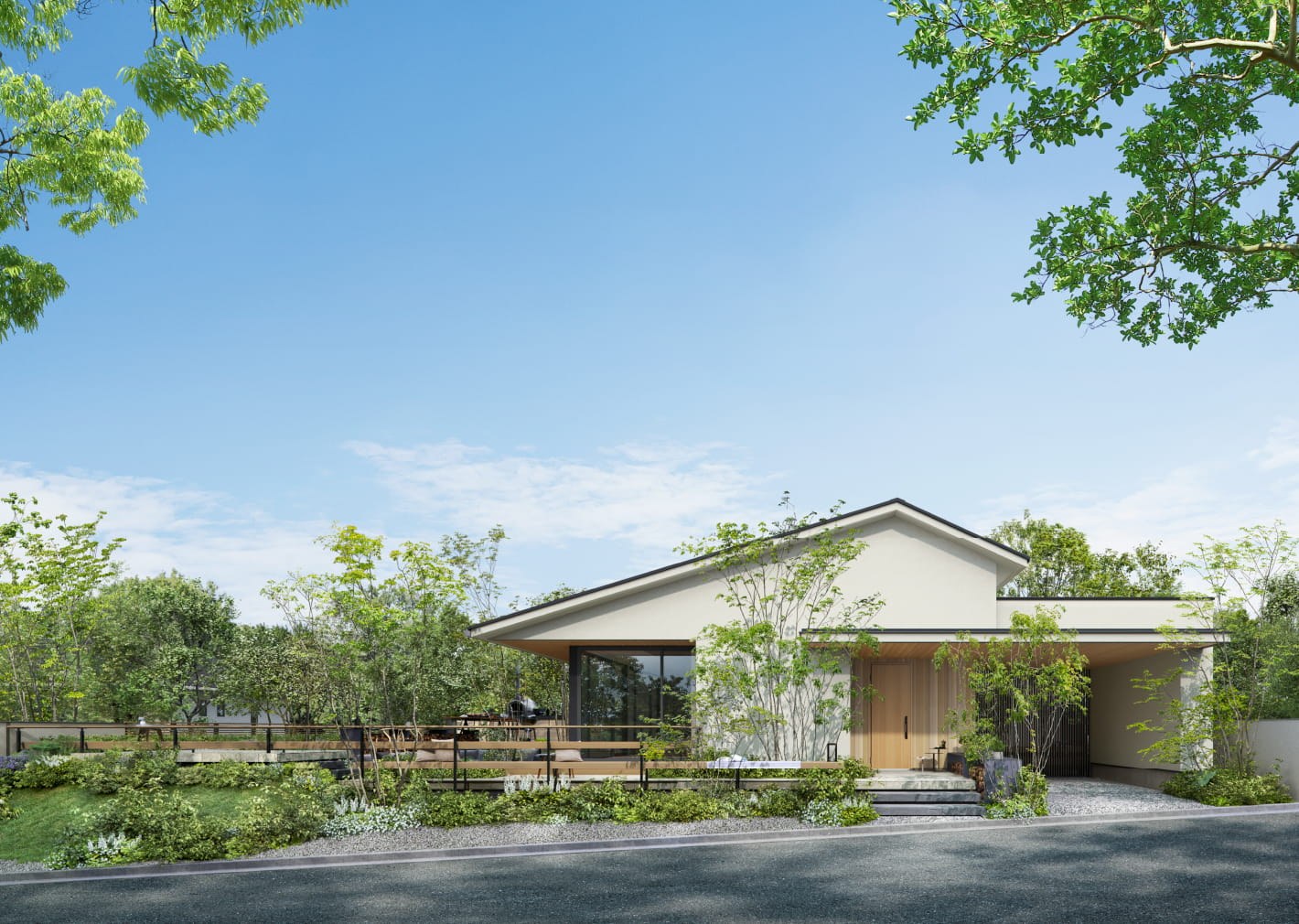 住友林業 Grand Life 平屋 シーサンドコート外観