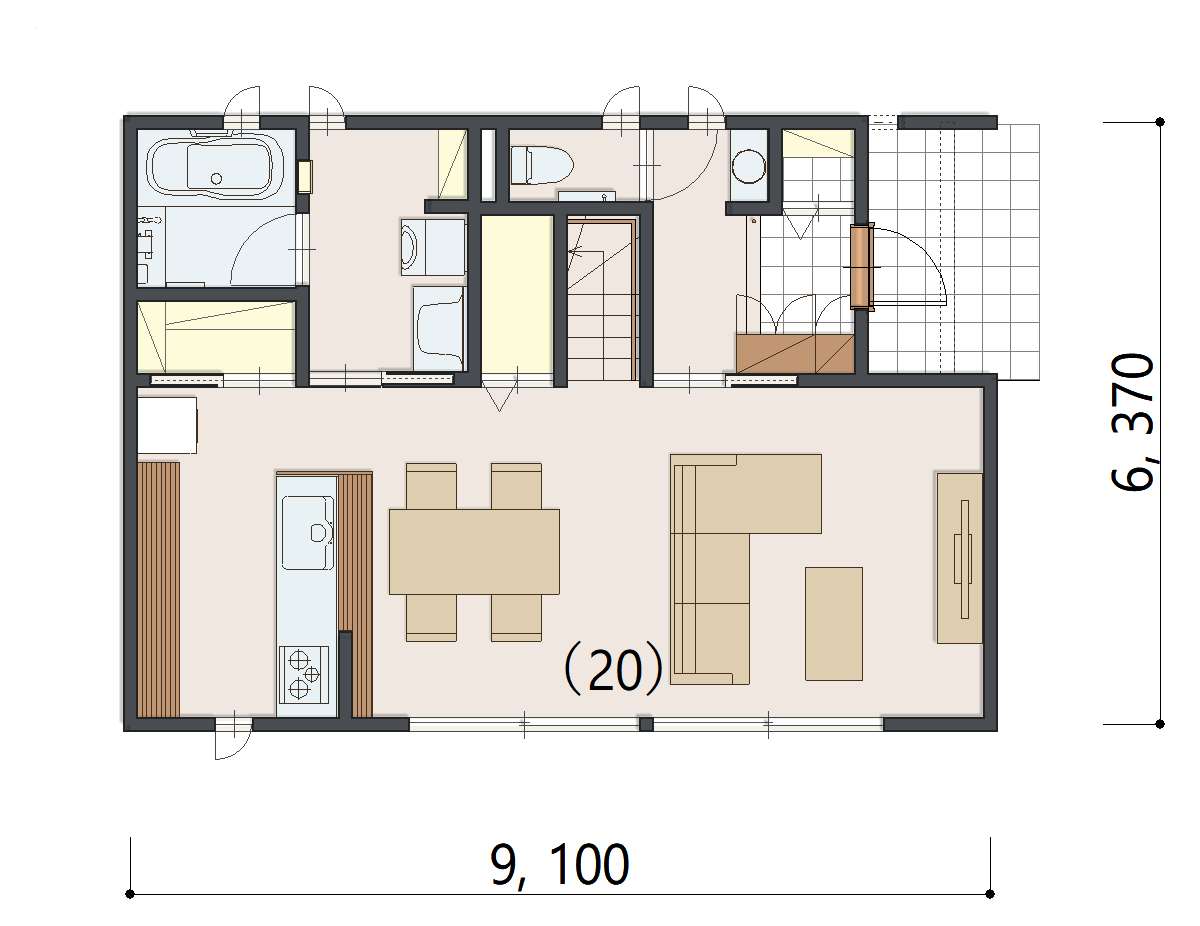 No.1225 1階間取り図