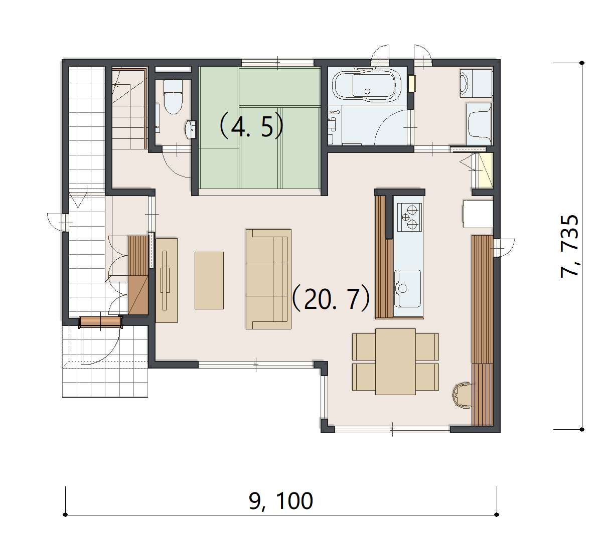 No.2056 1階間取り図