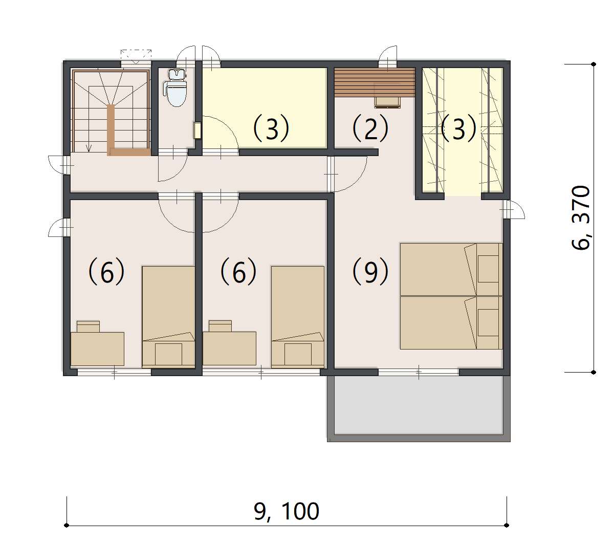 No.2056 2階間取り図