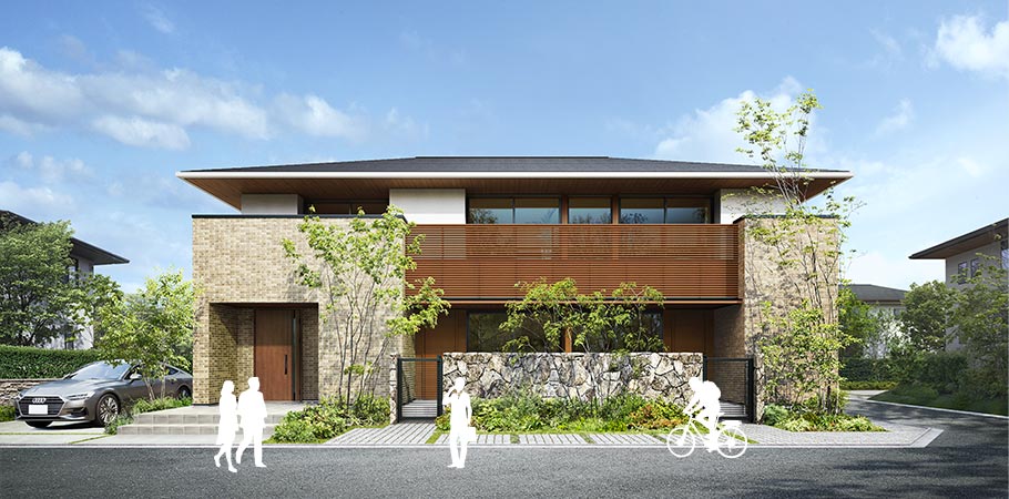 住友林業の賃貸併用住宅の外観イメージ