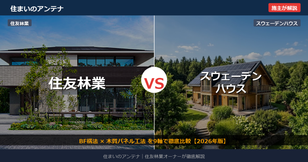 住友林業 vs スウェーデンハウス 比較